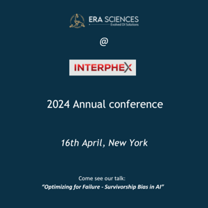 Interphex conference 2024 16th April